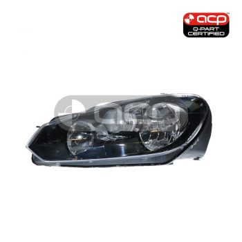 Halogen Head Lamp Passenger Side Certified Suits Volkswagen Golf MK 6 2009 to 2021