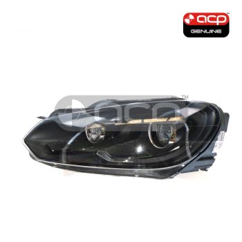 Xenon Black Head Lamp Passenger Side Genuine Suits Volkswagen Golf R MK 6 6/2010 to 3/2013
