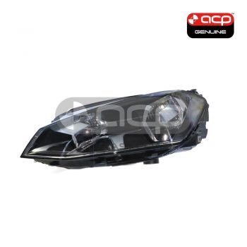 Halogen Manual Adjust Head Lamp Passenger Side OES Suits Volkswagen Golf MK 7 2013 to 2017