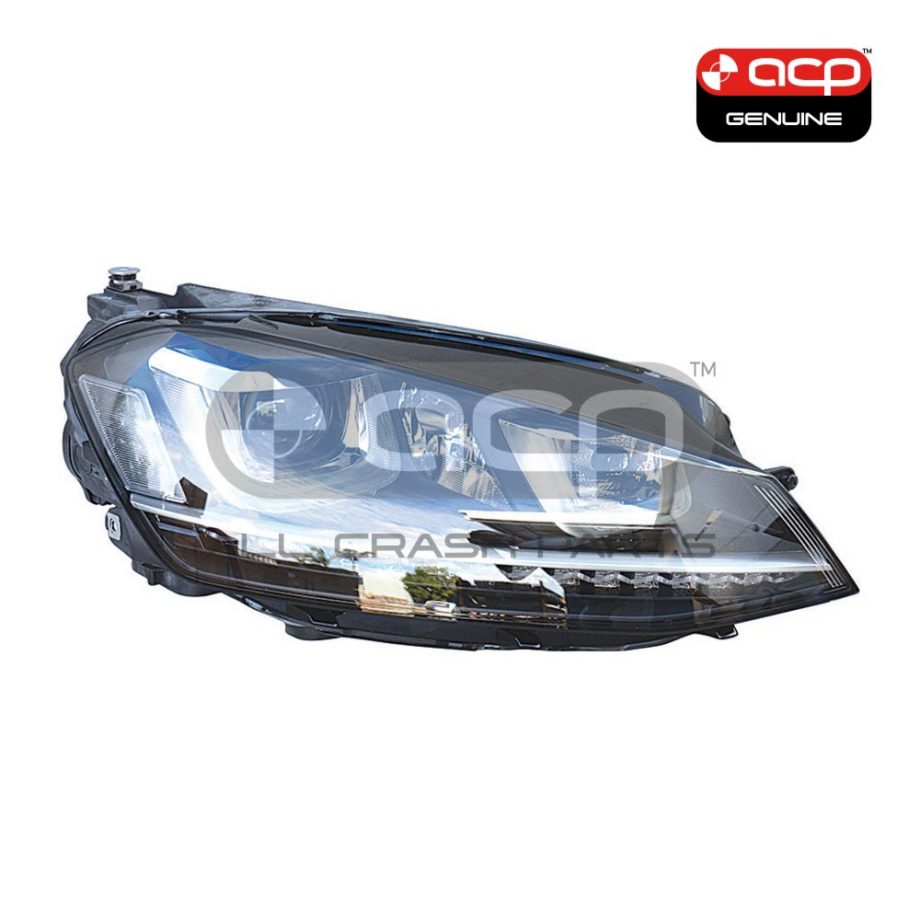 Xenon Head Lamp Drivers Side Genuine Suits Volkswagen Golf R MK 7 4/2014 to 7/2017