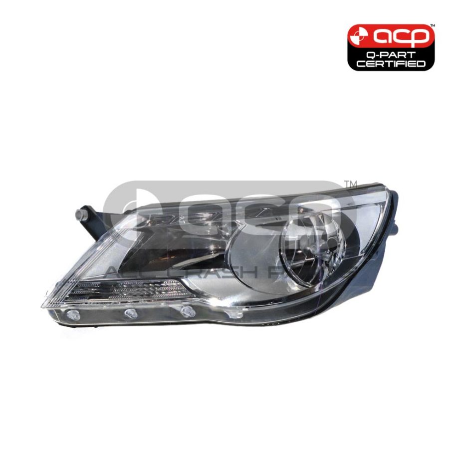 Halogen Electric Adjust Head Lamp Passenger Side Certified Suits Volkswagen Tiguan 5N 2008 to 2011