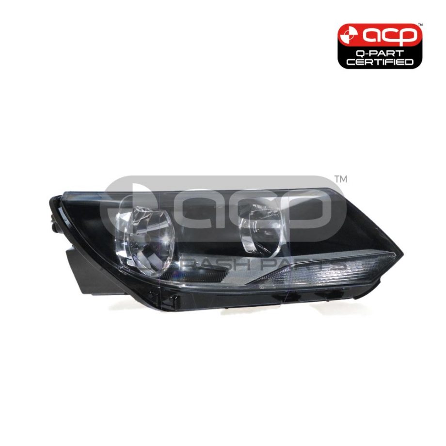Halogen Electric Adjust Head Lamp Drivers Side Certified Suits Volkswagen Tiguan 5N 2011 to 2016