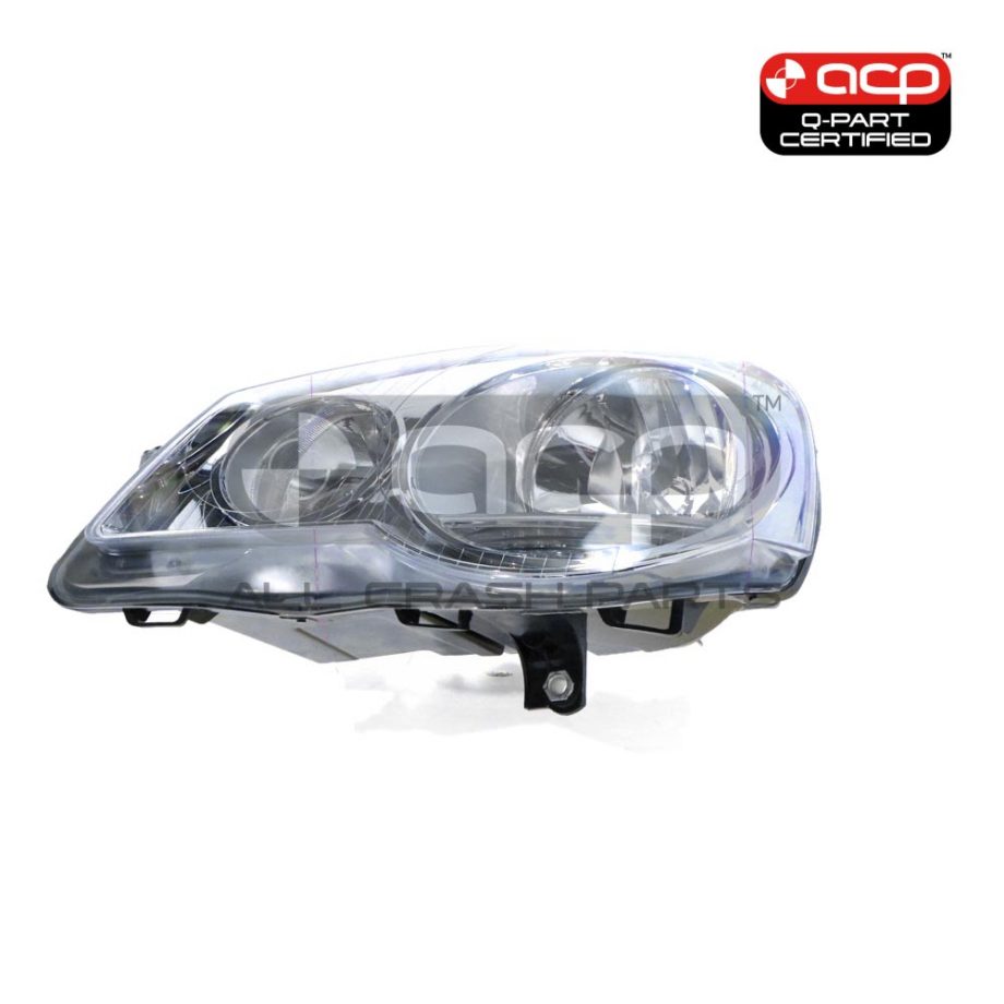 Halogen Head Lamp Passenger Side Certified Suits Volkswagen Polo 9N 2005 to 2010