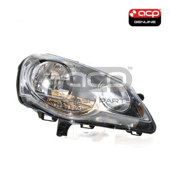 Halogen Head Lamp Drivers Side Genuine Suits Volkswagen Polo 9N 2005 to 2010
