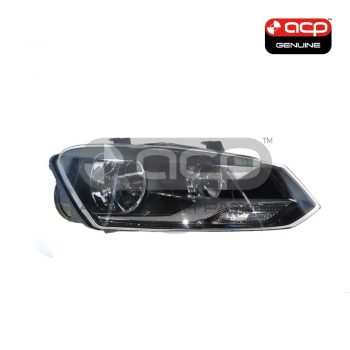 Halogen Head Lamp Drivers Side OES Suits Volkswagen Polo GTi/Comfortline 6R 2010 to 2014