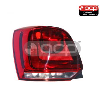 Tail Lamp Passenger Side Certified Suits Volkswagen Polo 6R 2010 to 2014
