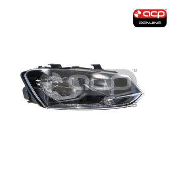 Halogen Head Lamp Drivers Side Genuine Suits Volkswagen Polo 6C 2014 to 2018
