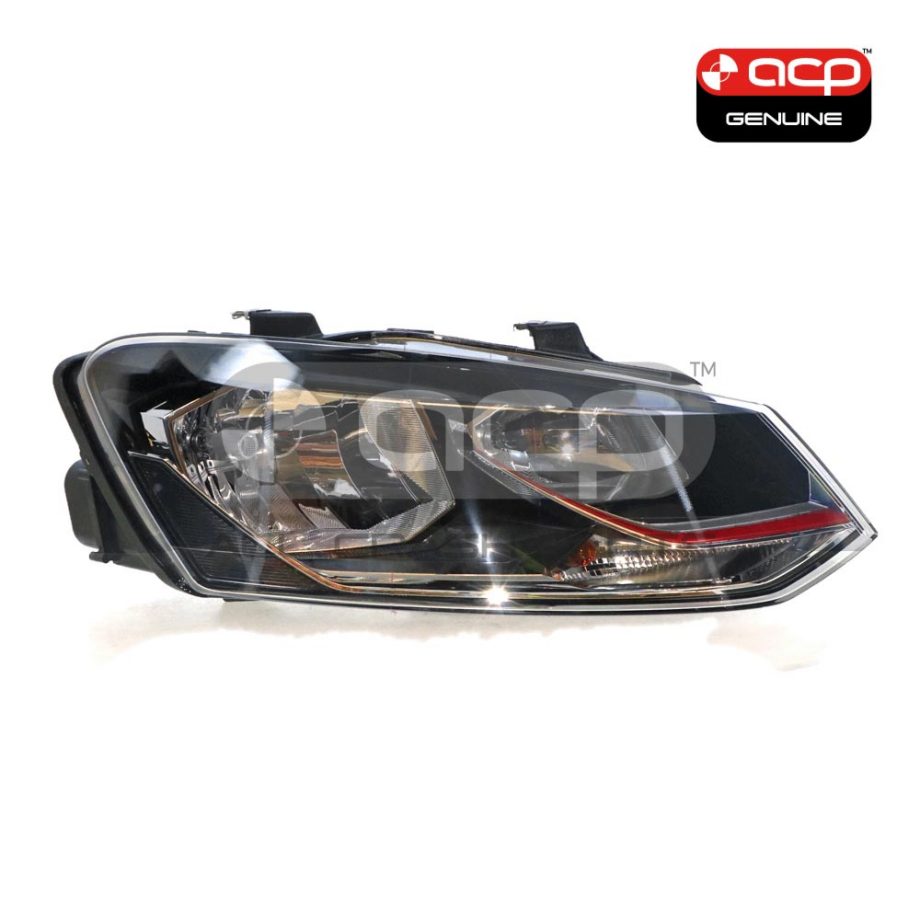 Head Lamp Drivers Side Genuine Suits Volkswagen Polo 6C 2015 to 2018