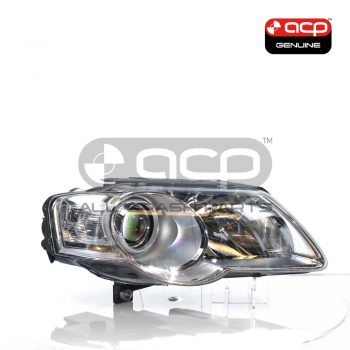 Halogen Electric Adjust Head Lamp Drivers Side OES Suits Volkswagen Passat B6 2006 to 2011