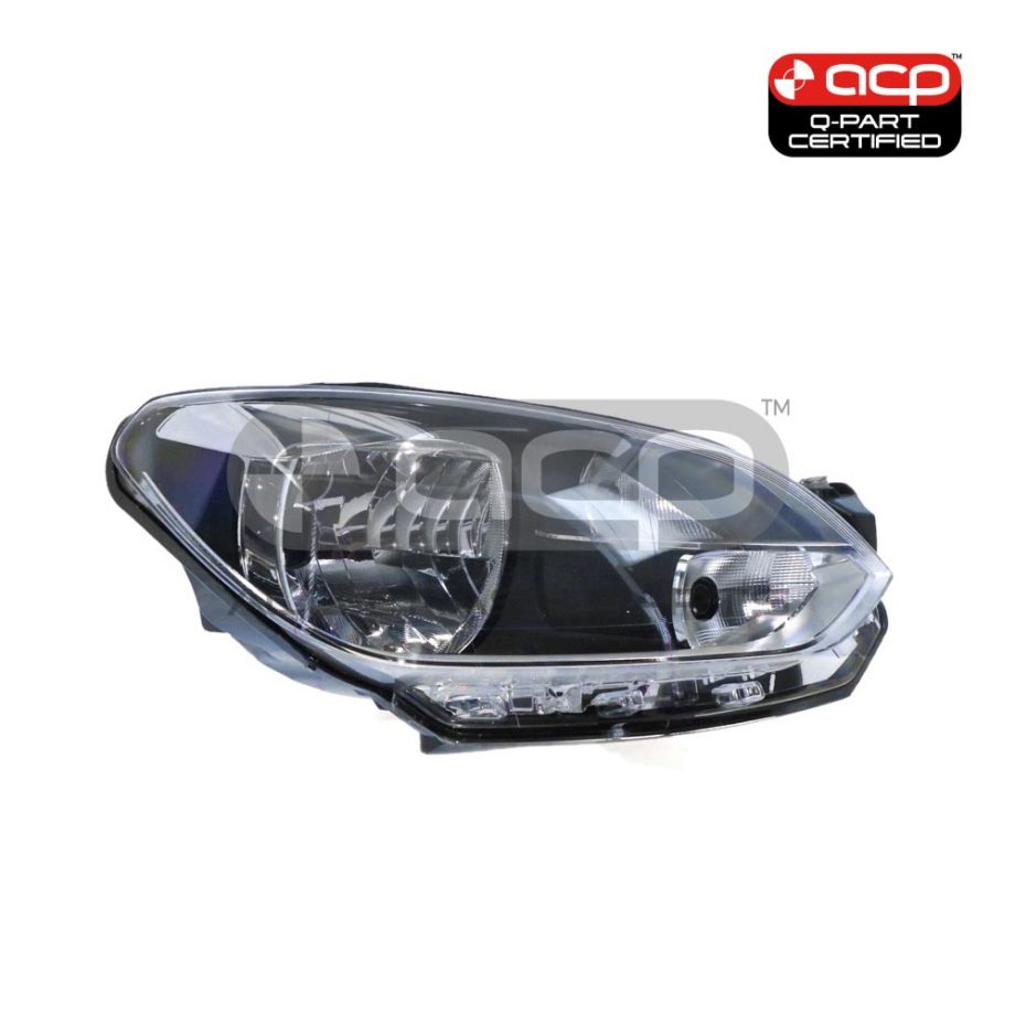 Halogen Electric Adjust Head Lamp Drivers Side Certified Suits Volkswagen Up AA 2012 to 2014